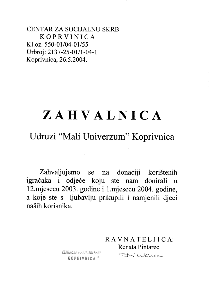 Zahvala